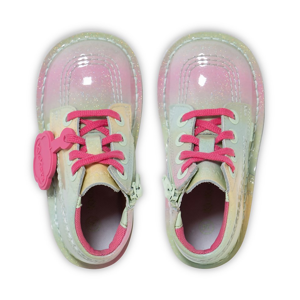 Infant Girls Kick Hi Patent Leather Mint