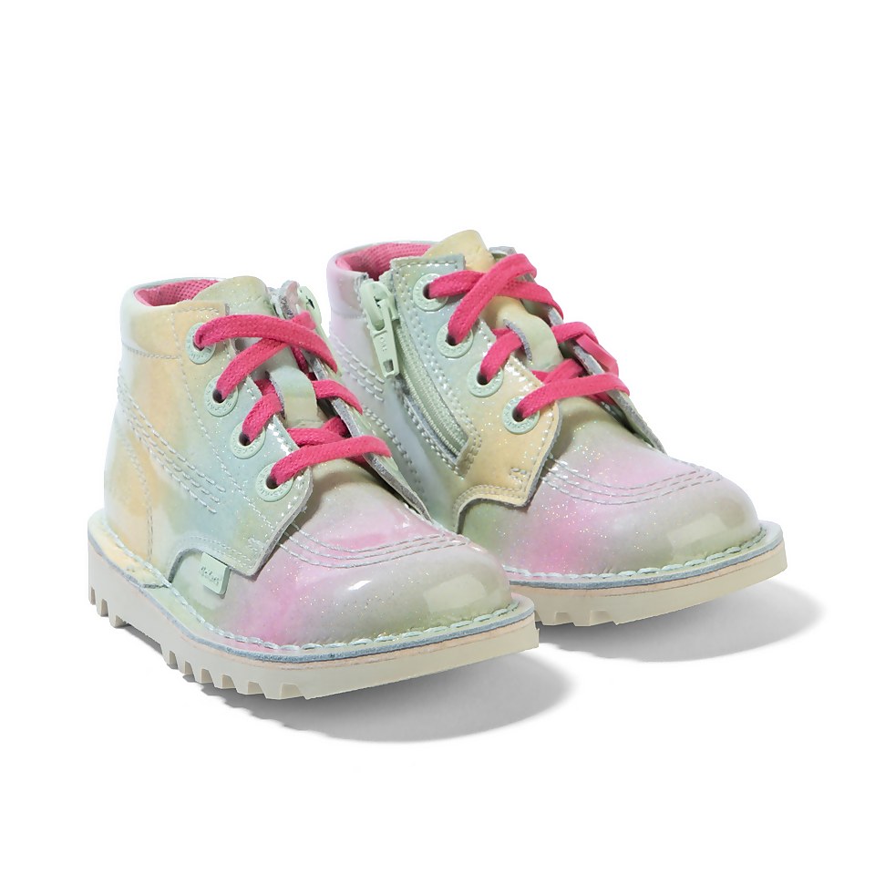 Infant Girls Kick Hi Patent Leather Mint