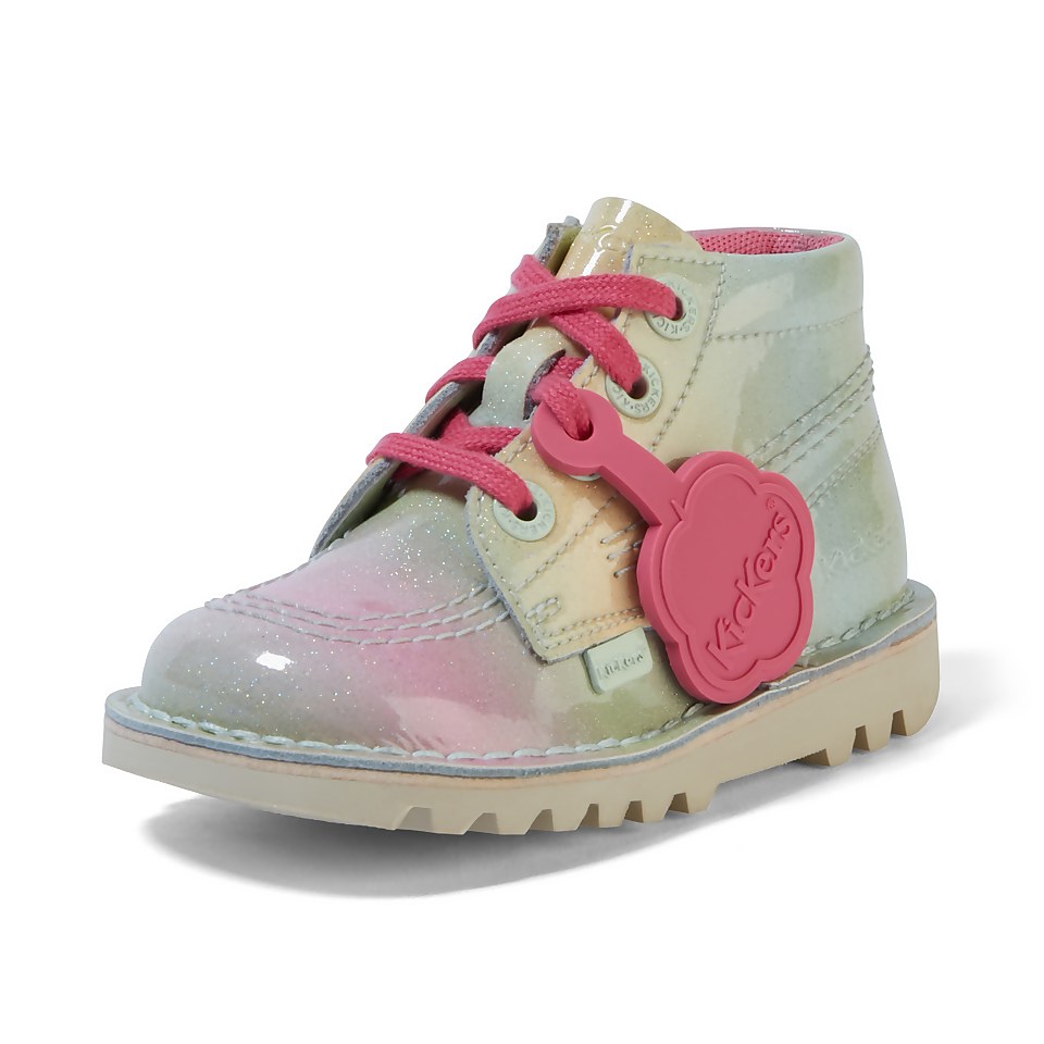 Infant Girls Kick Hi Patent Leather Mint