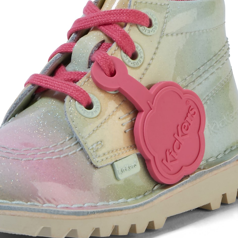 Infant Girls Kick Hi Patent Leather Mint