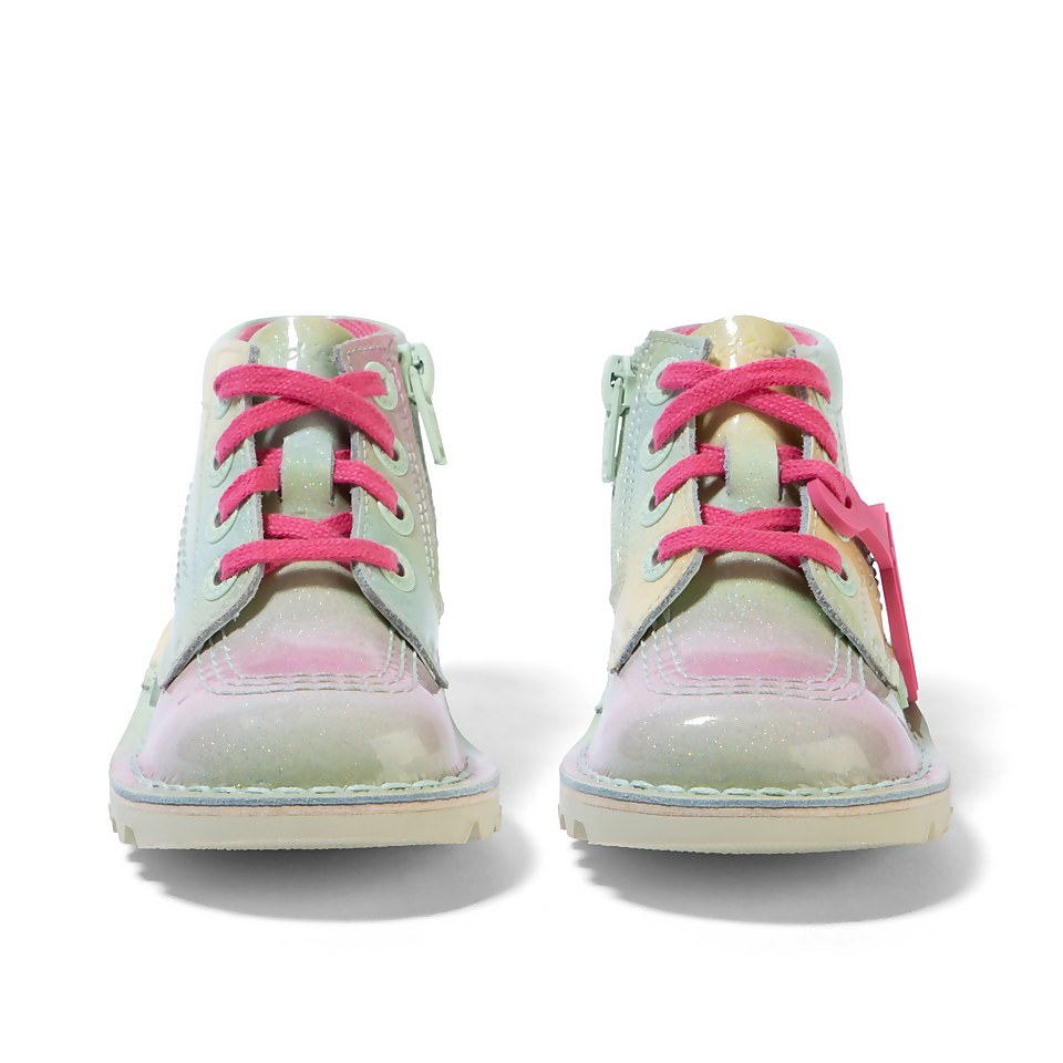 Infant Girls Kick Hi Patent Leather Mint