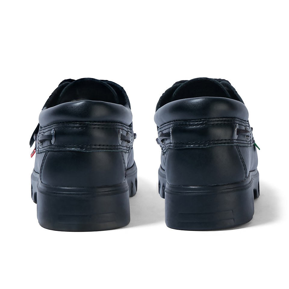 Adult Unisex Lennon Boatshoe Leather Black