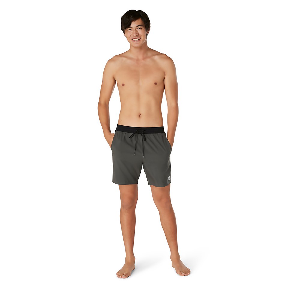 Men's Solid Seaside Volley 17" Swim Trunks Gray