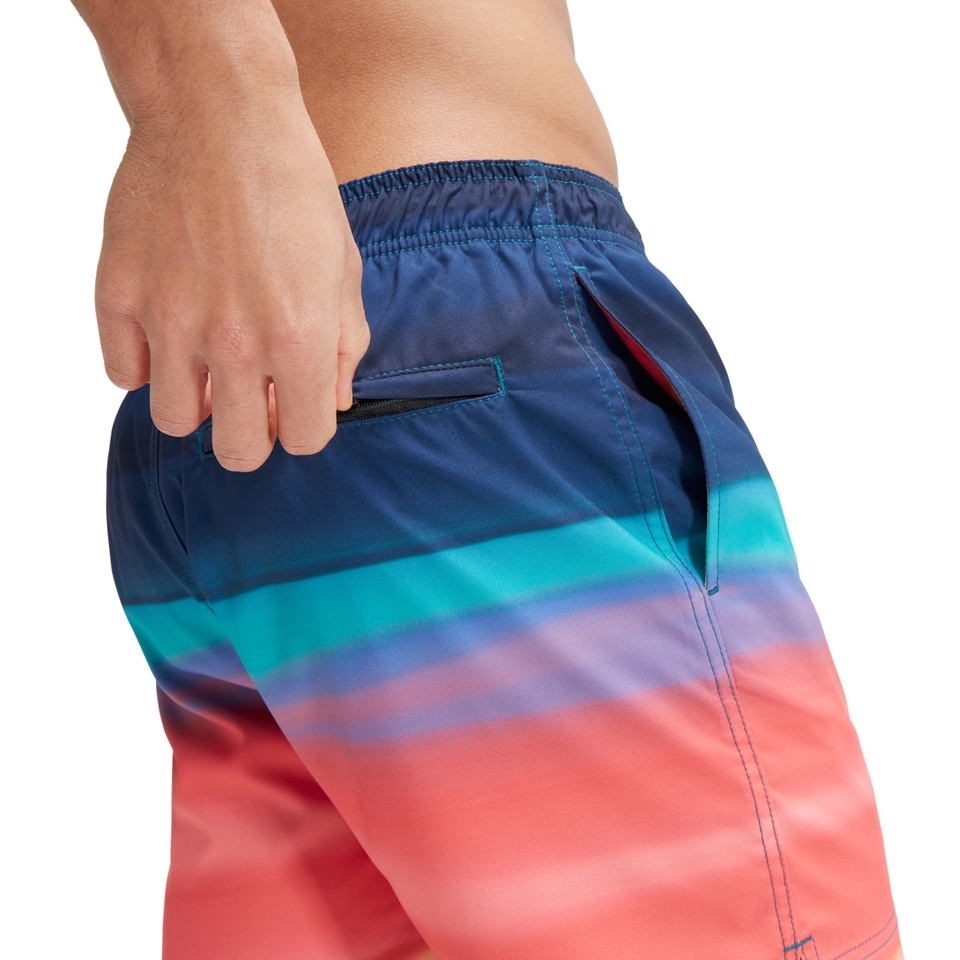 Maillot de bain à motif imprimé Rondo Edge 17 po pour hommes, rose