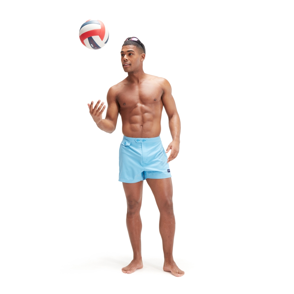 Maillot de bain Vintage 14 po pour hommes, bleu