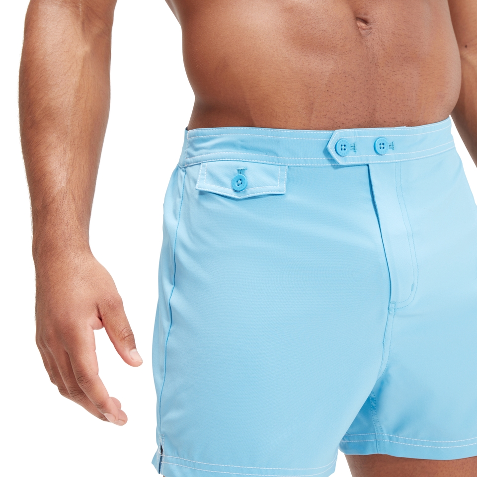 Maillot de bain Vintage 14 po pour hommes, bleu