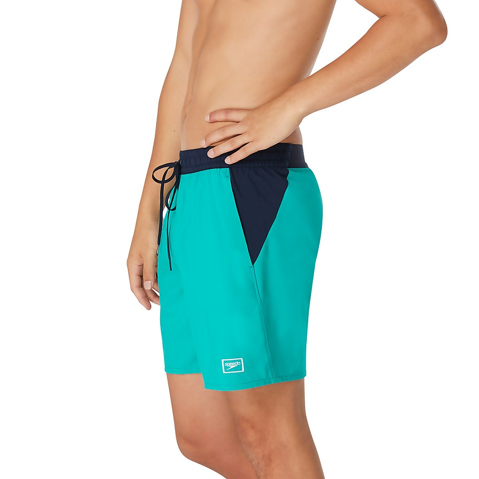 Maillot de bain couleur unie Seaside 17 po pour hommes, bleu