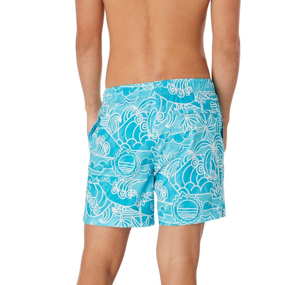 Men's Printed Redondo Edge Volley 17" Green