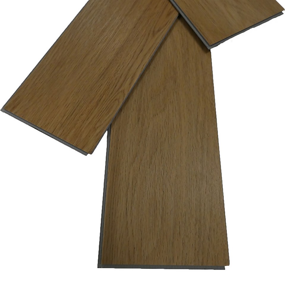 Rigid Core Luxury Vinyl Flooring - Natural Oak Herringbone