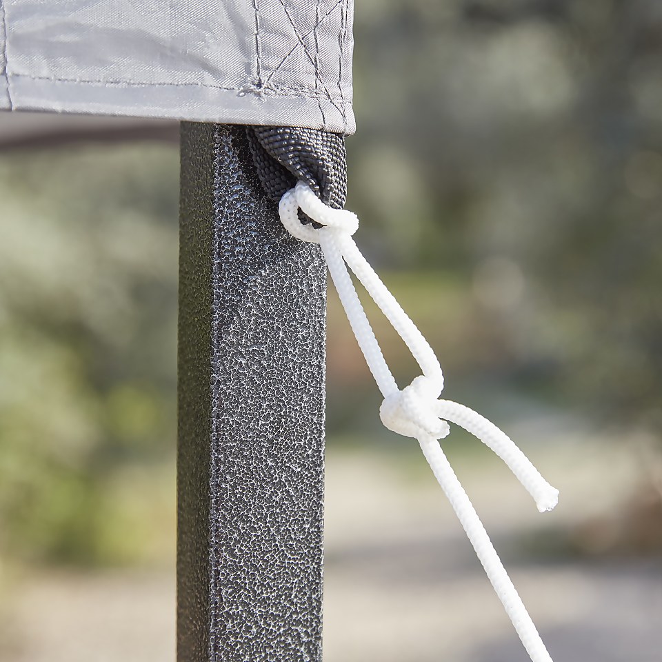 Homebase Edit PopUp Gazebo Grey Homebase