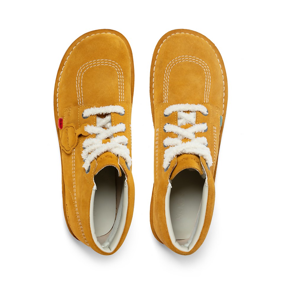 Adult Unisex Kick Hi Suede Mustard