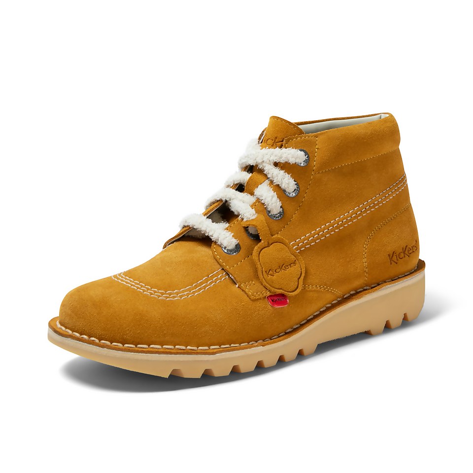Adult Unisex Kick Hi Suede Mustard