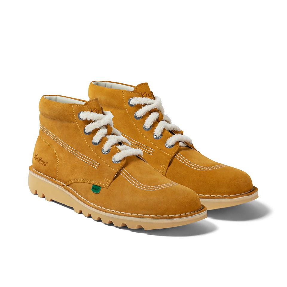 Adult Unisex Kick Hi Suede Mustard