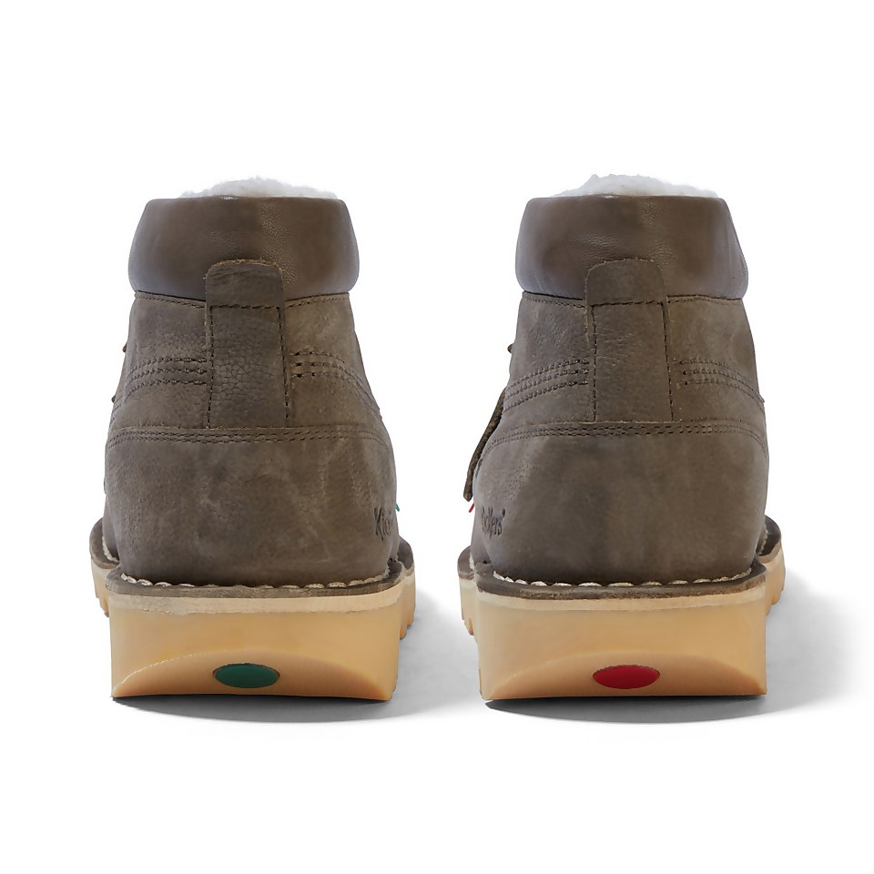 Mens Kick Hi Hike Leather Khaki