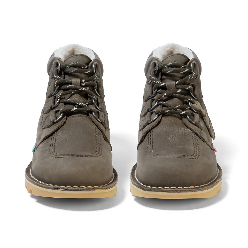 Mens Kick Hi Hike Leather Khaki
