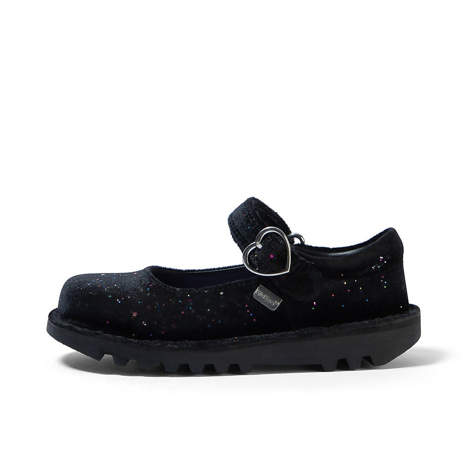 Infant Girls Kick Mj Glitter Textile Velvet Black