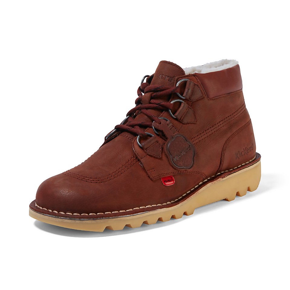 Mens Kick Hi Hike Leather Rust