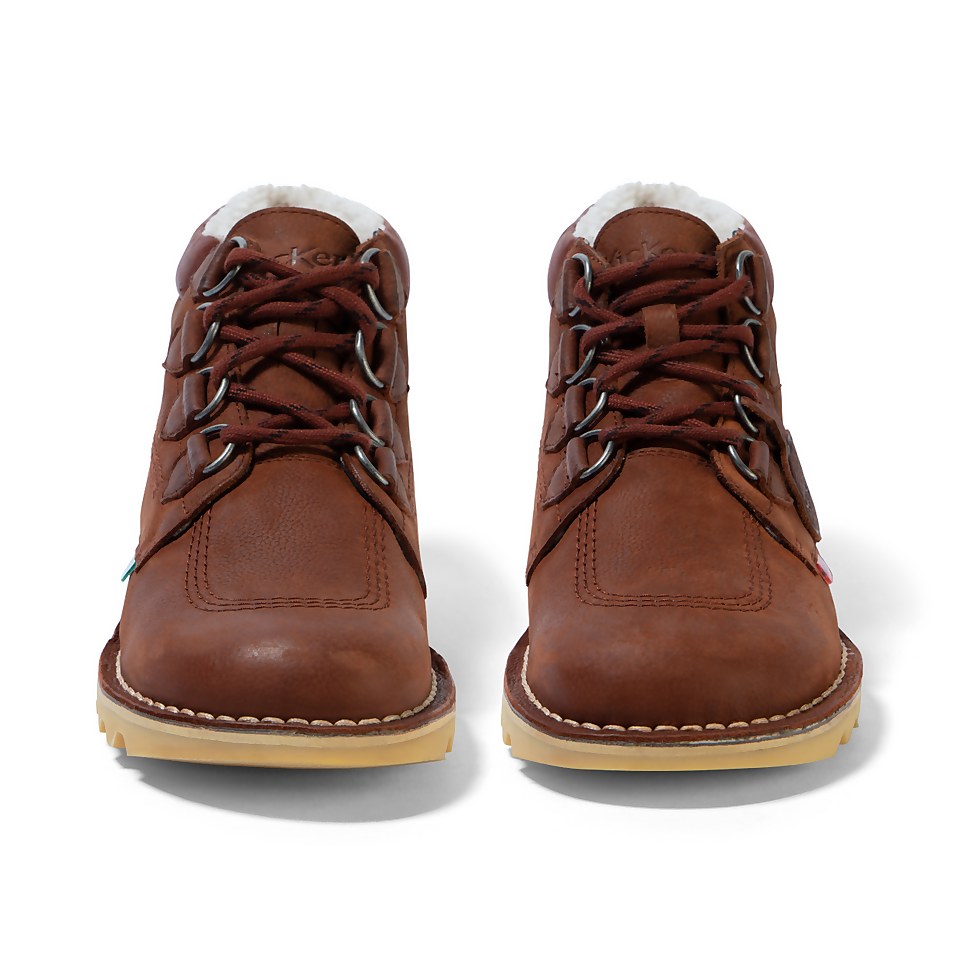 Mens Kick Hi Hike Leather Rust