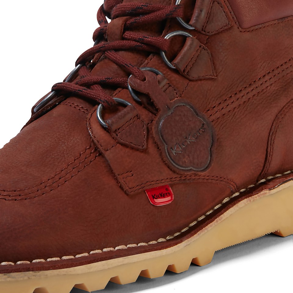 Mens Kick Hi Hike Leather Rust