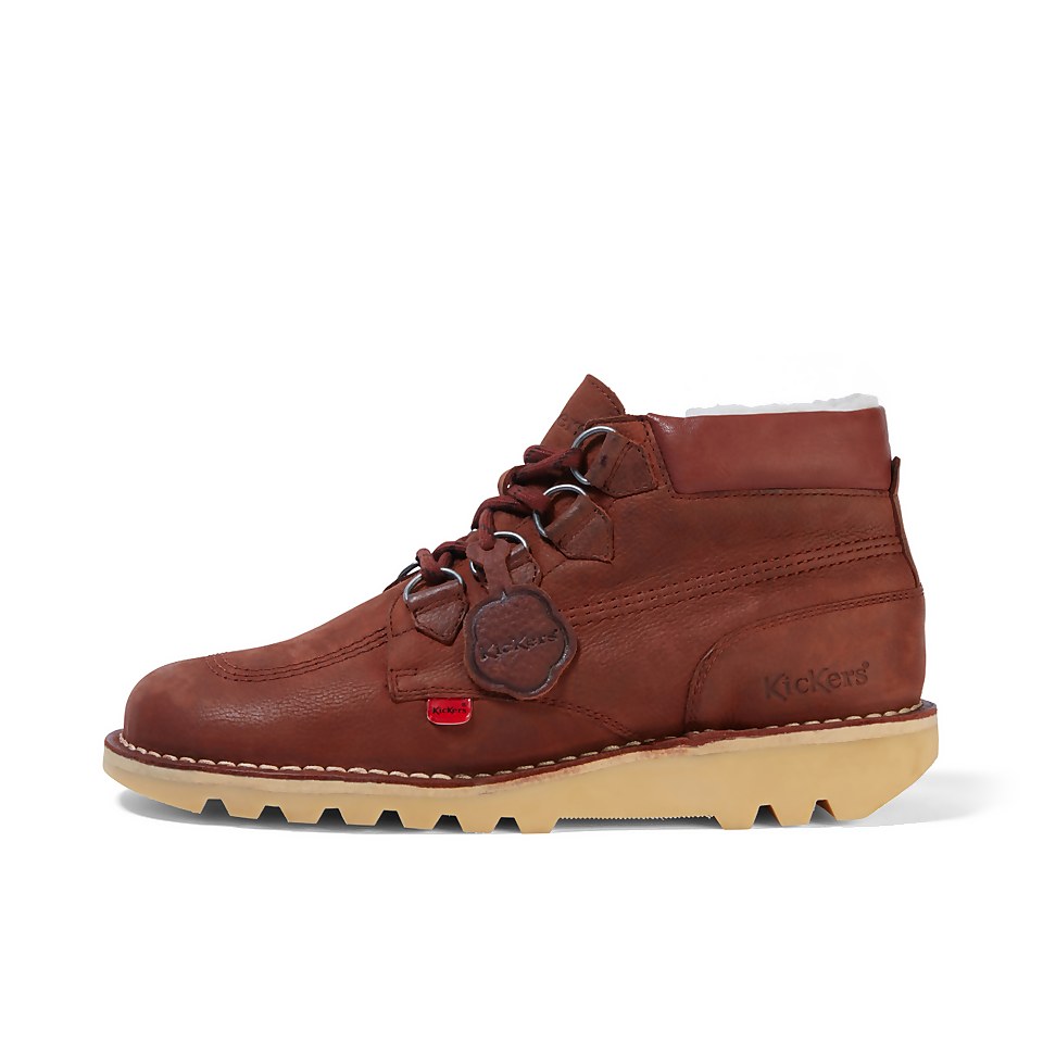 Mens Kick Hi Hike Leather Rust
