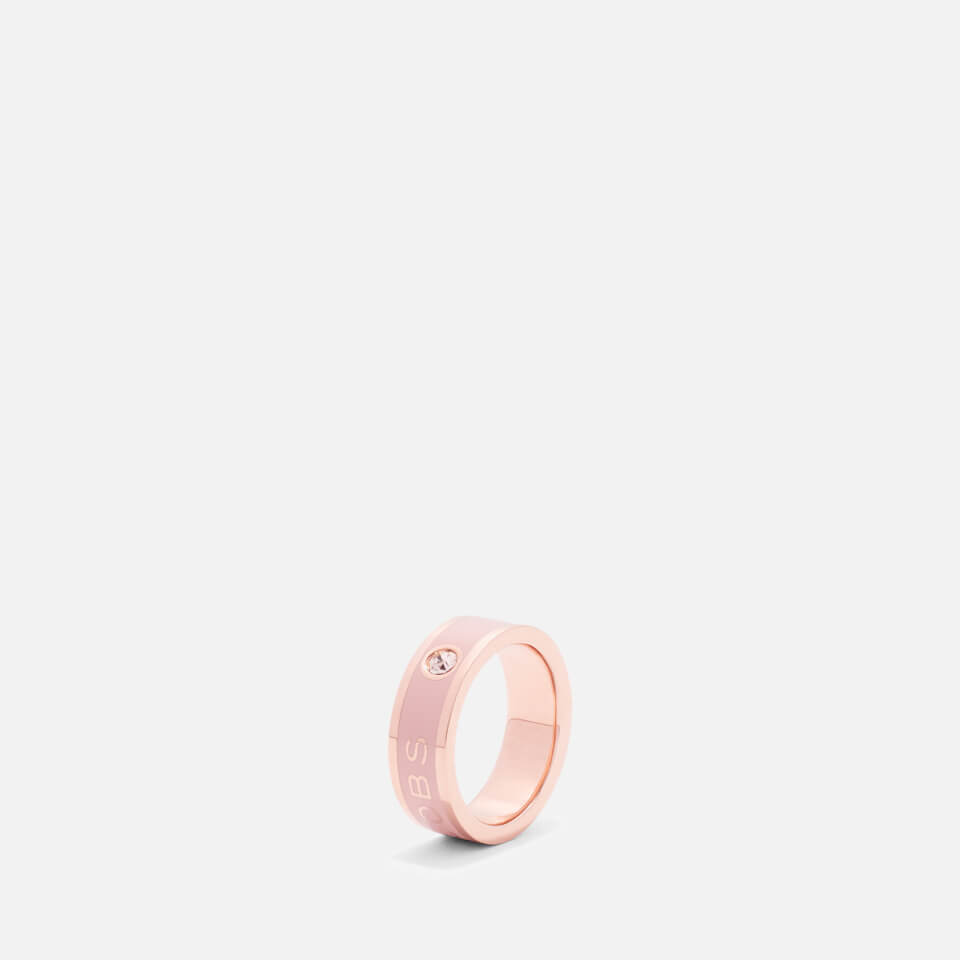 Marc Jacobs The Medallion Rose Gold-Tone Resin Ring