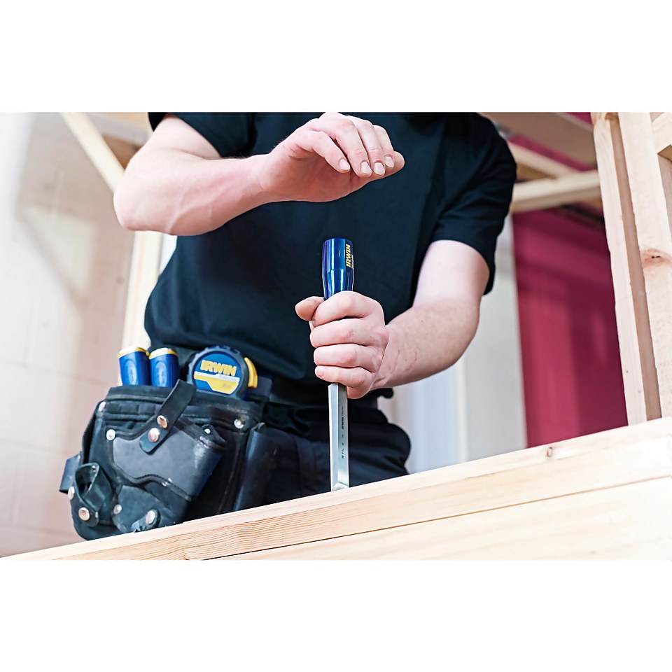 IRWIN Marples M444 BlueChip 3 Bevel Edge Chisel Set Homebase