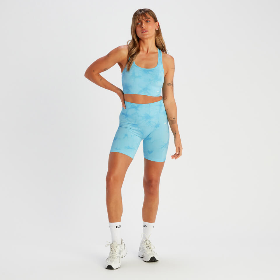 MP Women's Shape Seamless Sports Bra - Blue Tie Dye