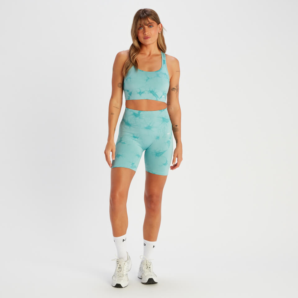 MP Women's Shape Seamless Sports Bra - Dusk Blue Tie Dye