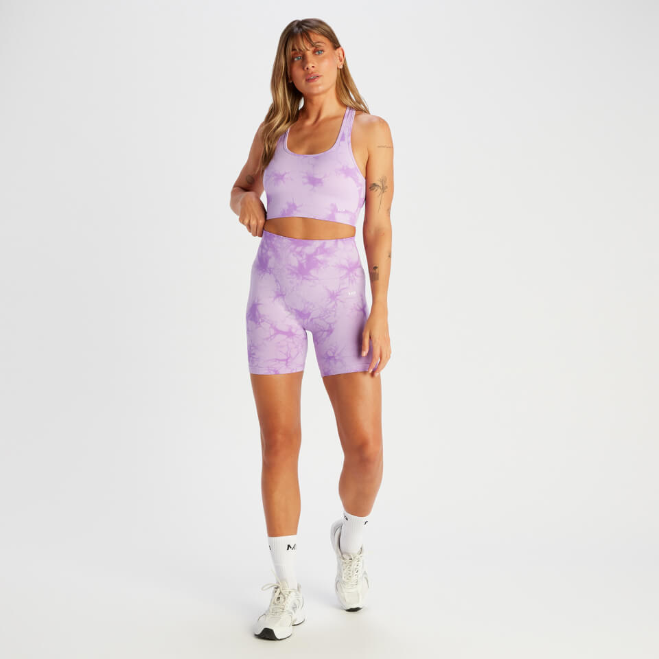 MP Women's Shape Seamless Cycling Shorts - Purple Tie Dye