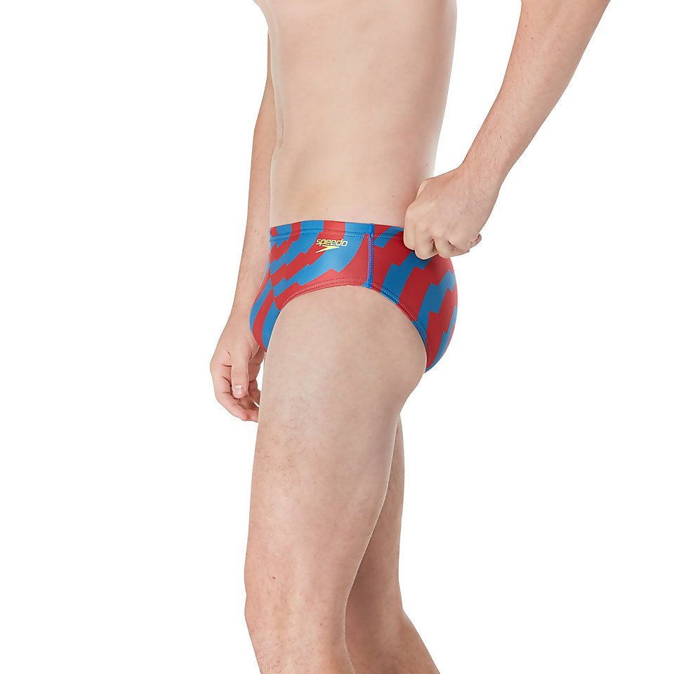 Men's Vortex Maze Brief Blue/Red