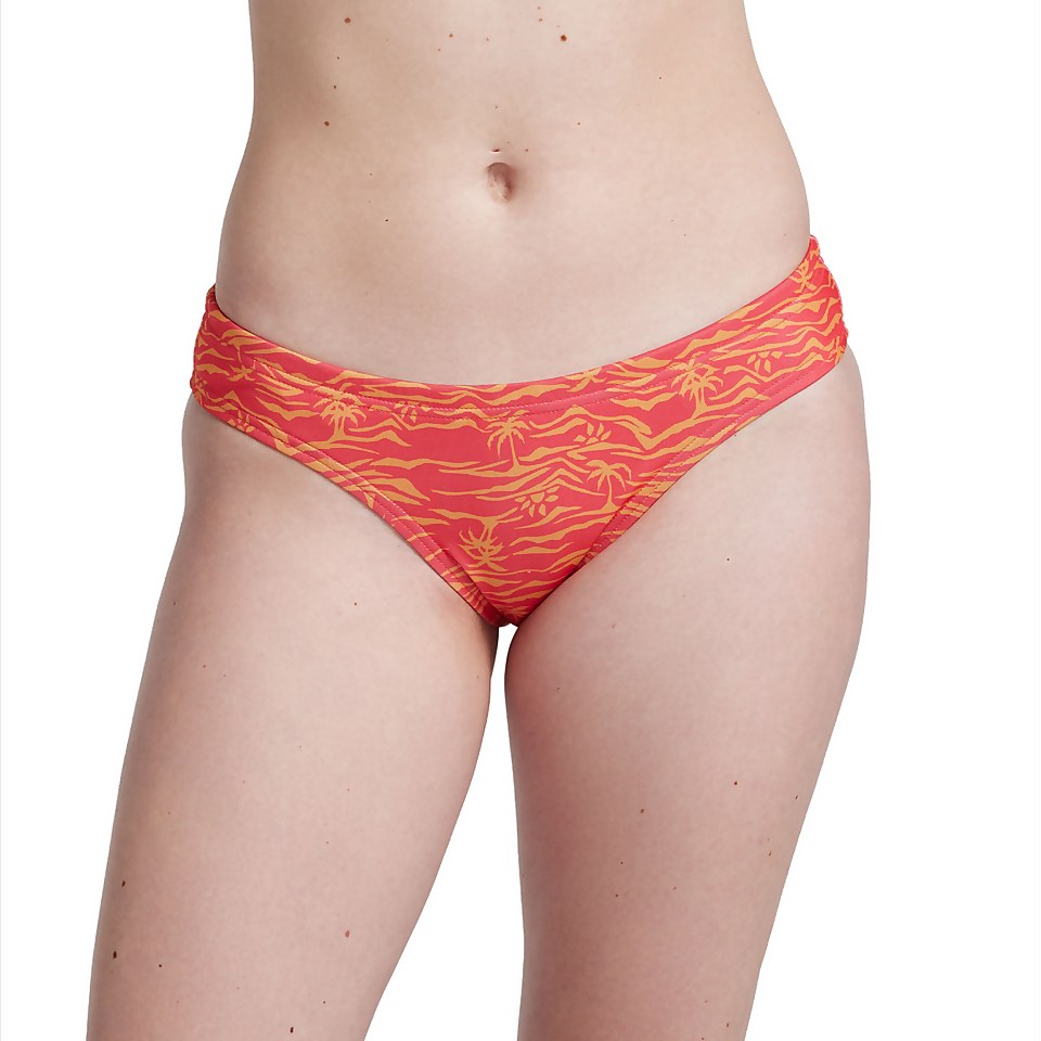 Women's Print Cheeky Hipster Orange