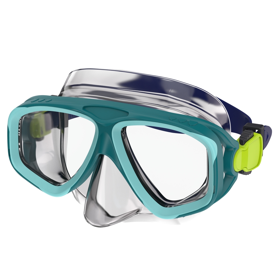 Ensemble masque et tuba Adventure pour adultes, bleu