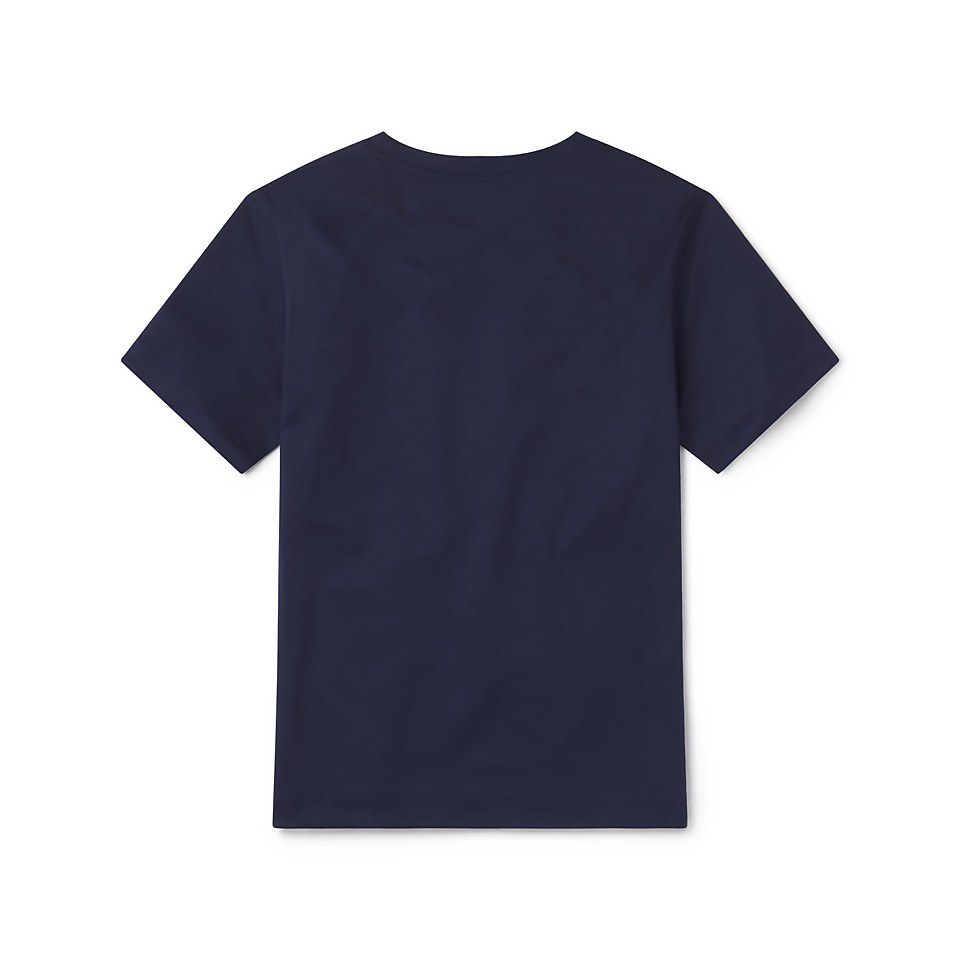 Boy's Short Sleeve Graphic Swim Shirt Navy