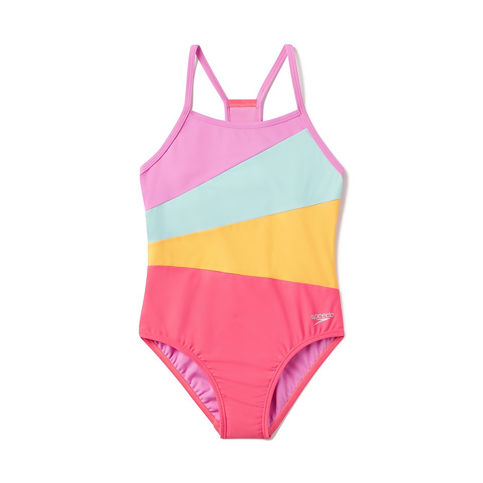 Combinaison Radiating Splice pour filles, rose