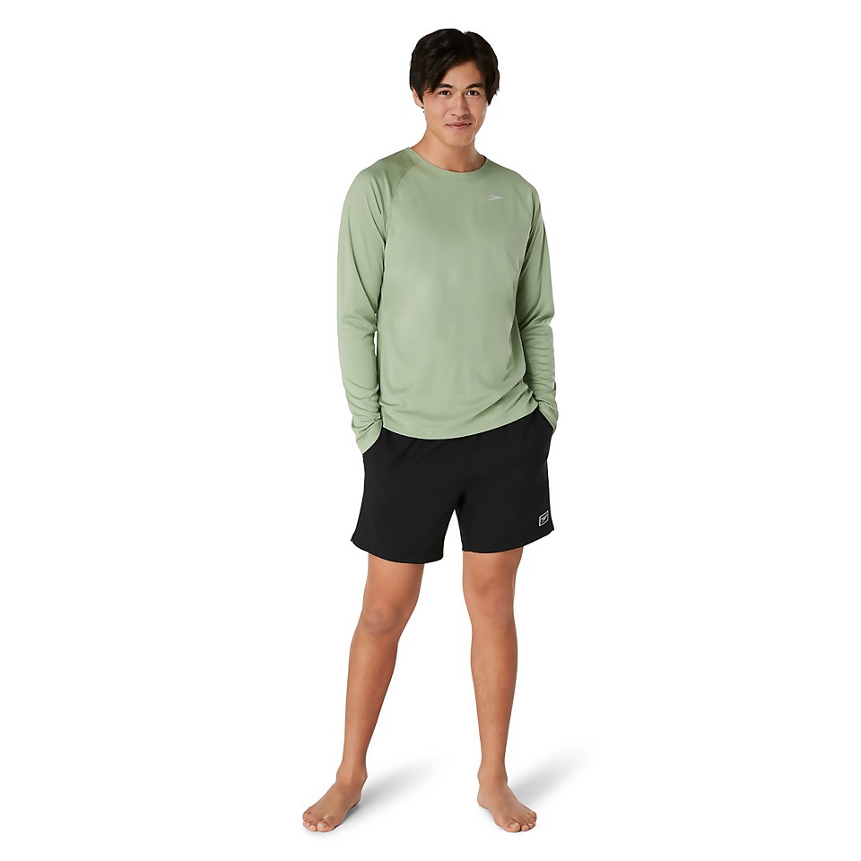 Men's Long Sleeve Swim Rashguard Green