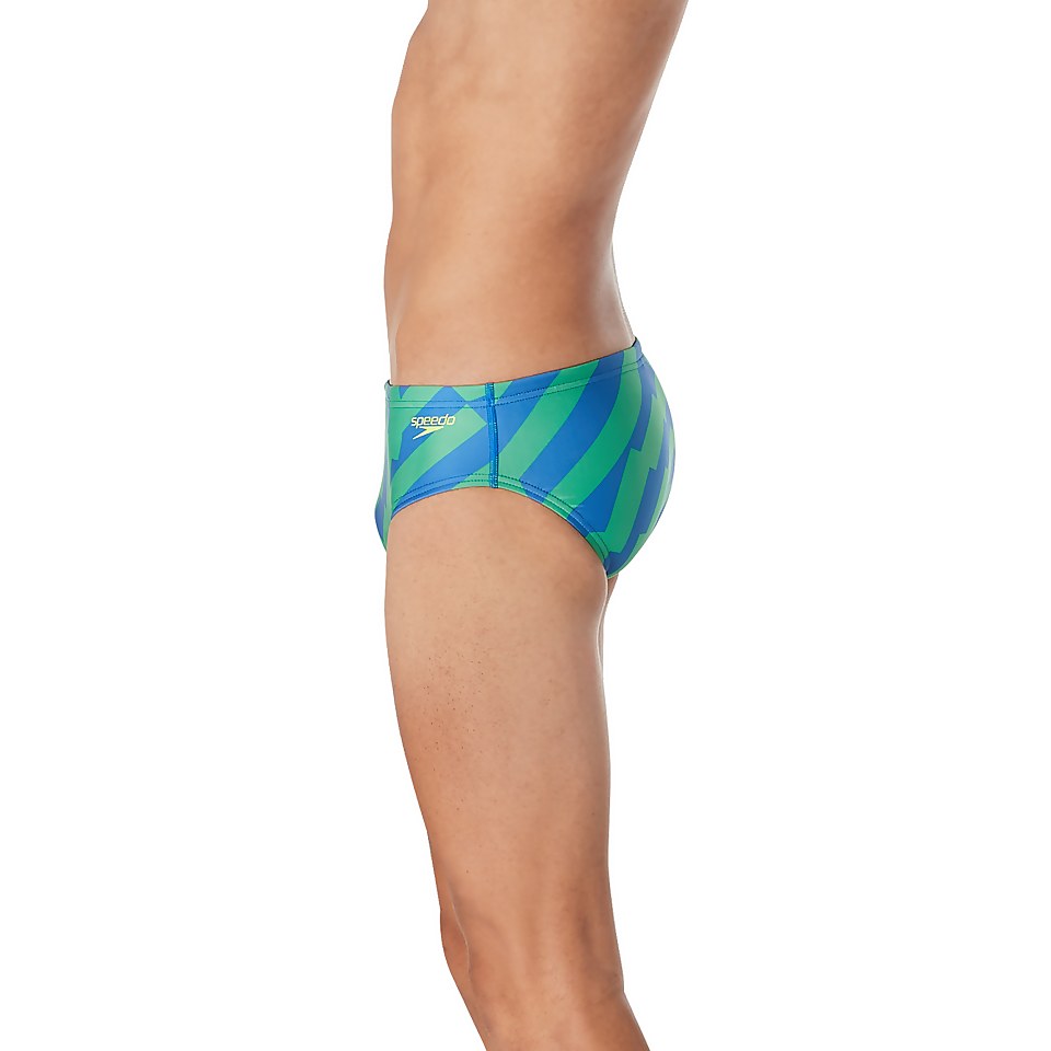 Men's Vortex Maze Brief Blue/Green