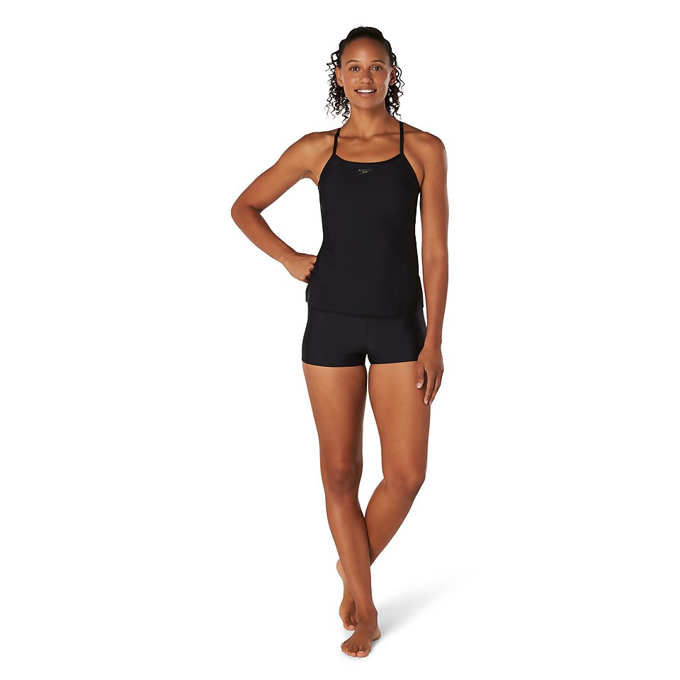 Women's Quantum Sheen Tankini Black