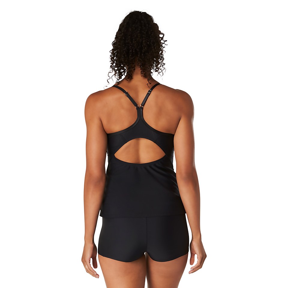 Tankini Quantum Sheen pour femmes, noir