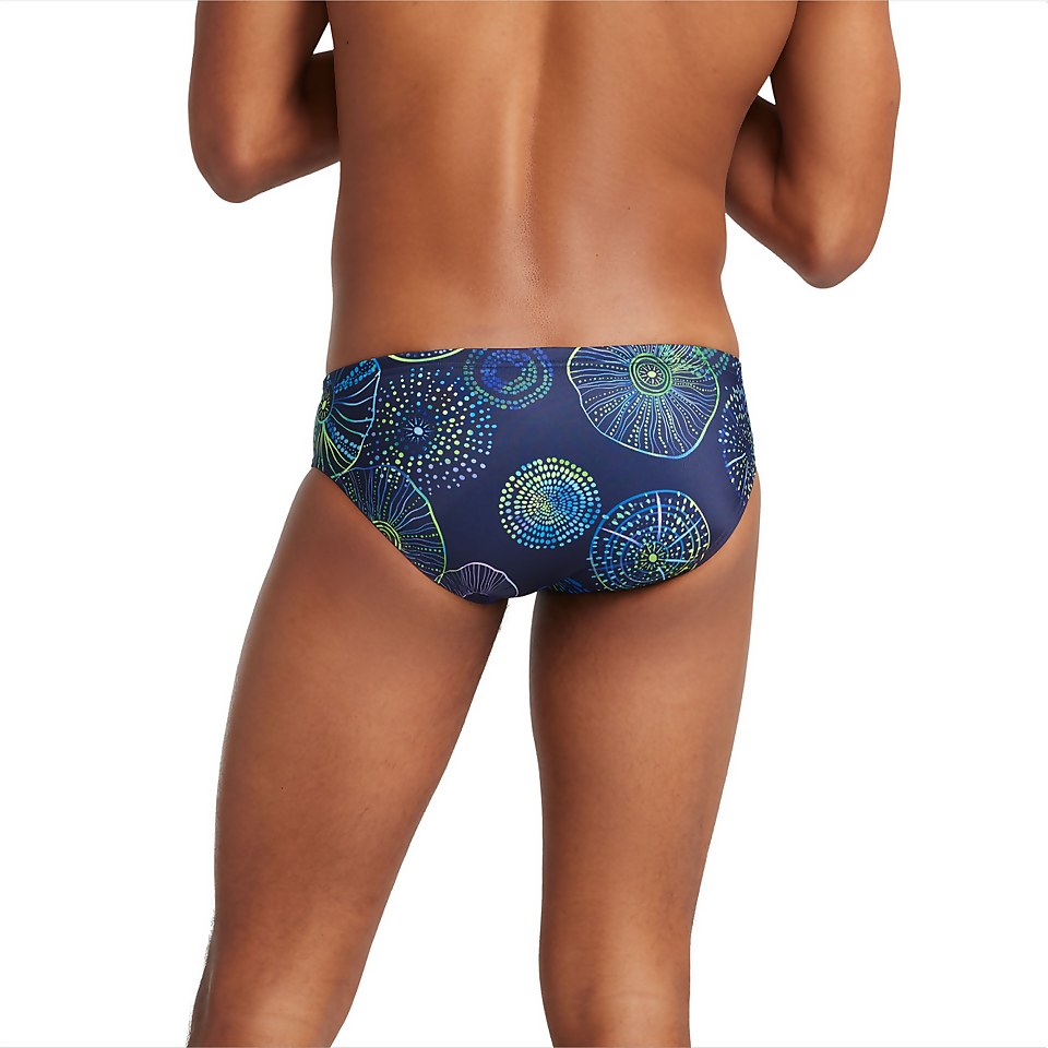 Men's Printed One Brief Navy