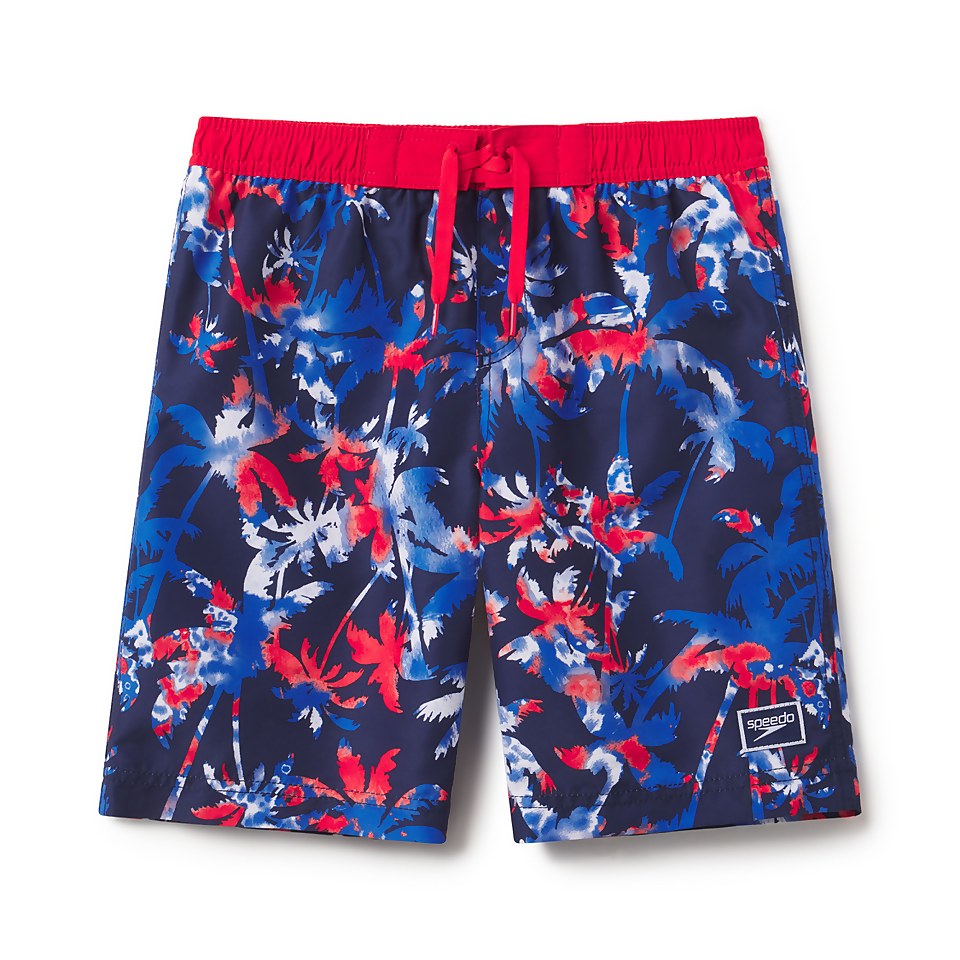 Boys Coral Sea 17" Boardshort Red