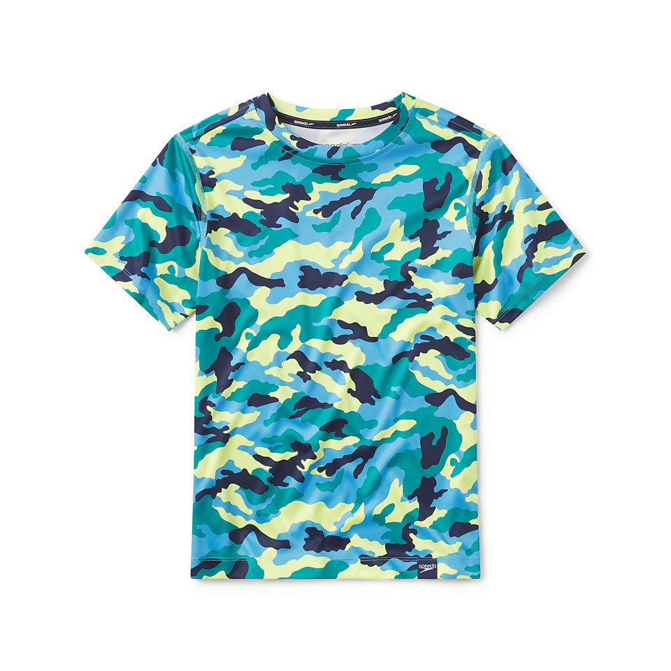Short Sleeve Shark Chalk Swim Shirt