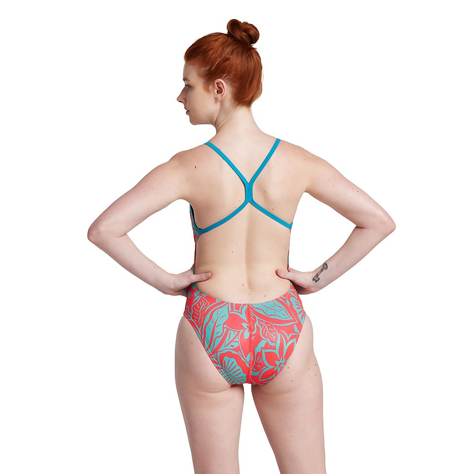 Women's Print The One Piece Pink