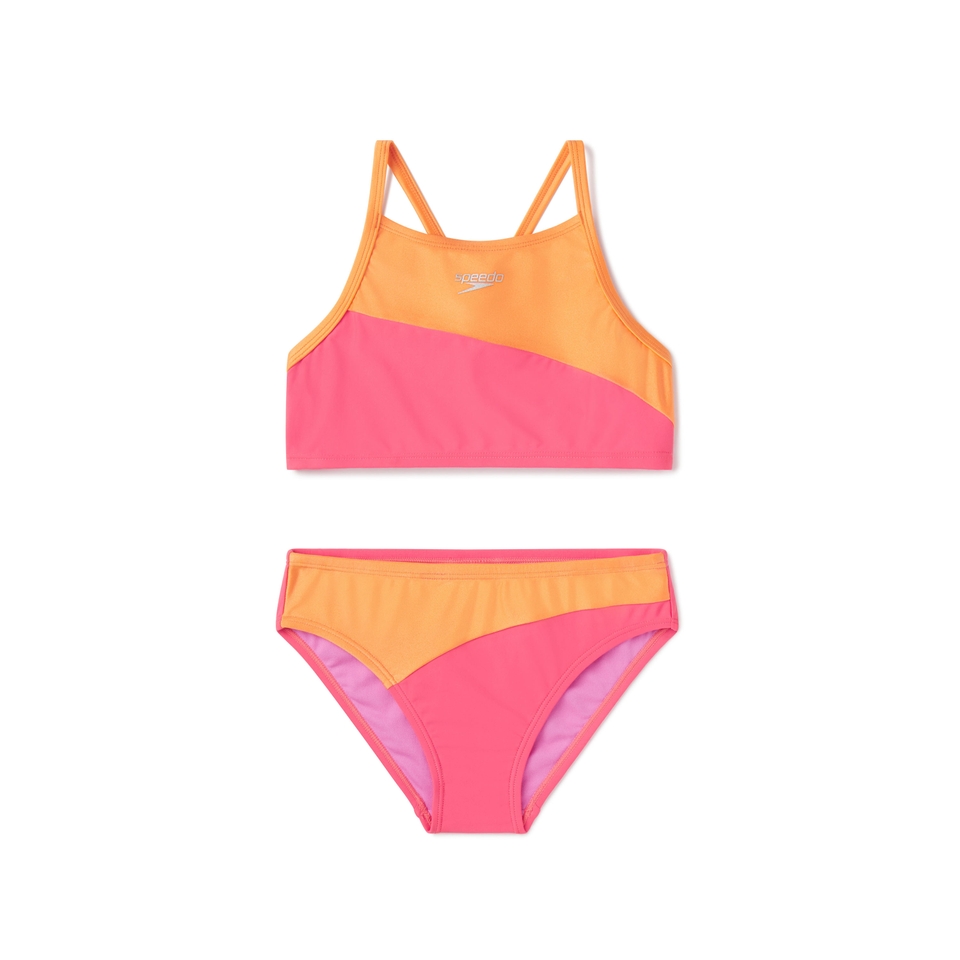 Girl's Shimmer Bikini Set Orange
