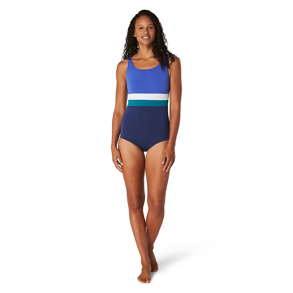 Banded Colorblock One Piece