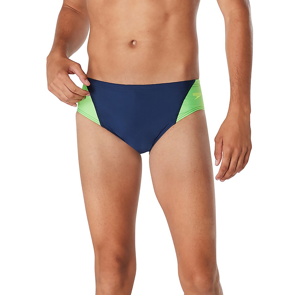 Boys Splice Brief Navy/Green