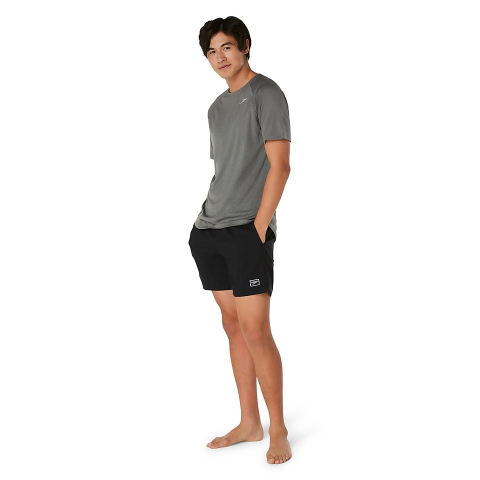 Men's Short Sleeve Swim Rashguard Gray