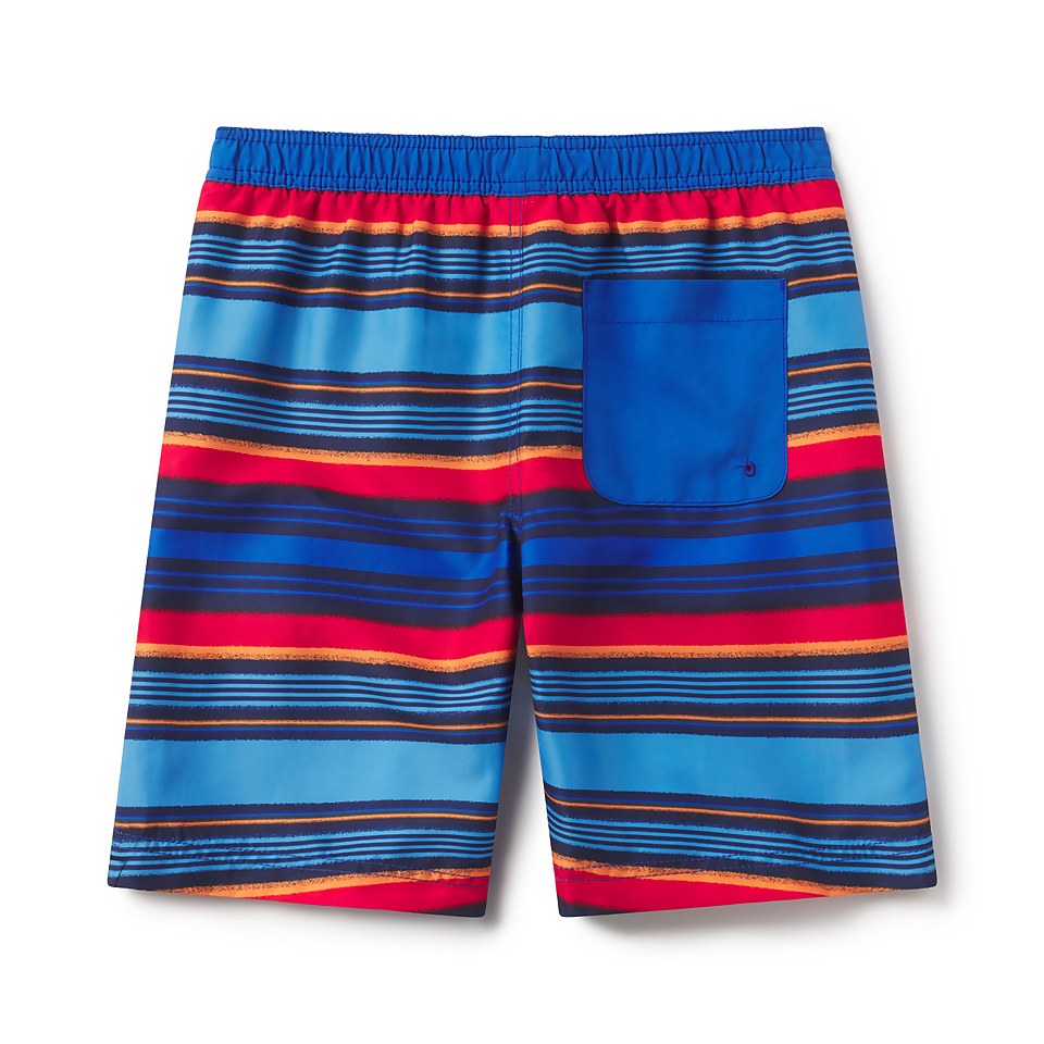 Boy's Printed Boardshort 17" Blue