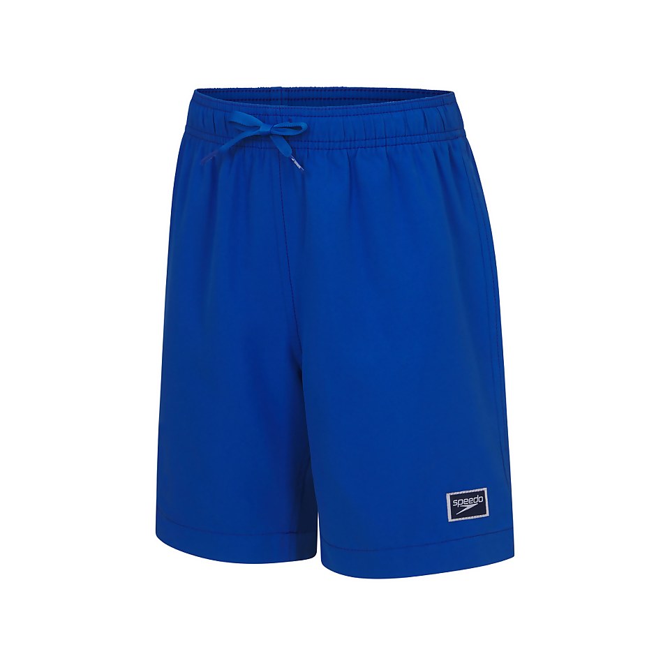 Junior Solid Volley Shorts Blue