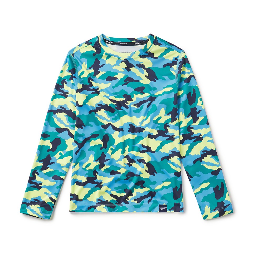 Long Sleeve Shark Chalk Swim Shirt