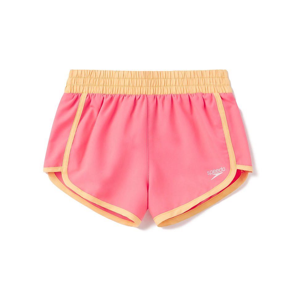 Girl's Solid Board Short Pink